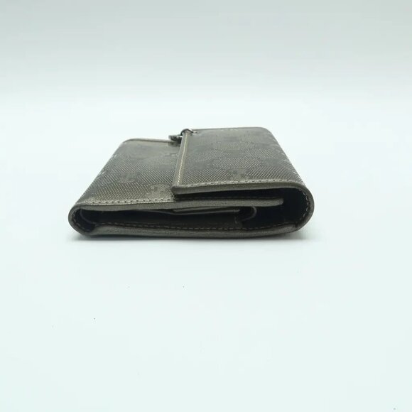 GUCCI Gold Canvas Wallet 226-041125 - Picture 4 of 12